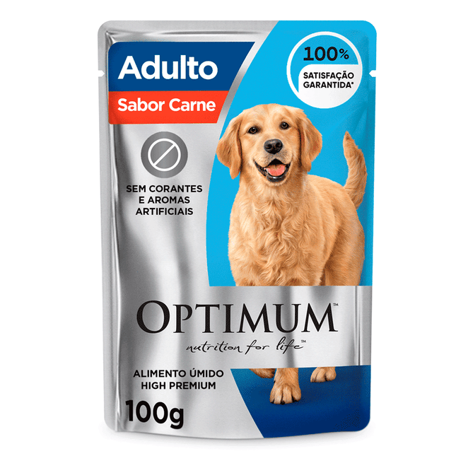 Ração Úmida Optimum Cães Adultos 100 g