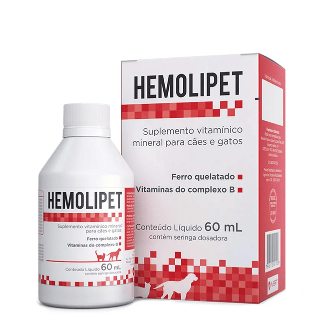Hemolipet Solução Oral 60 ml (Suplemento Nutricional Avert)