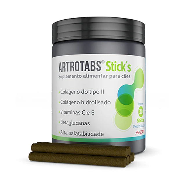 ARTROTABS® Stick’s 30 Sticks – Suplemento Articular para Cães
