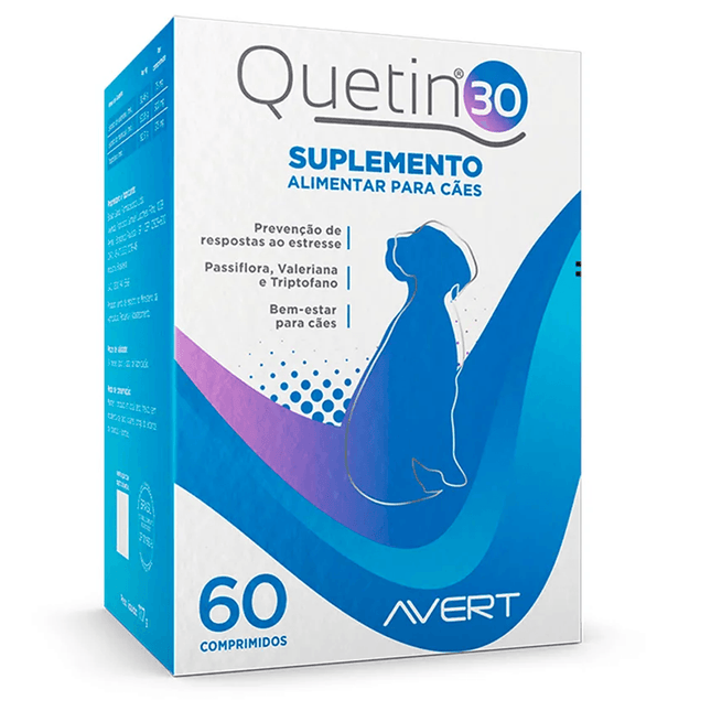 Suplemento Alimentar Quetin 30 para Cães