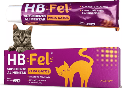 HB Fel® Pasta 70 g – Suplemento Alimentar para Gatos