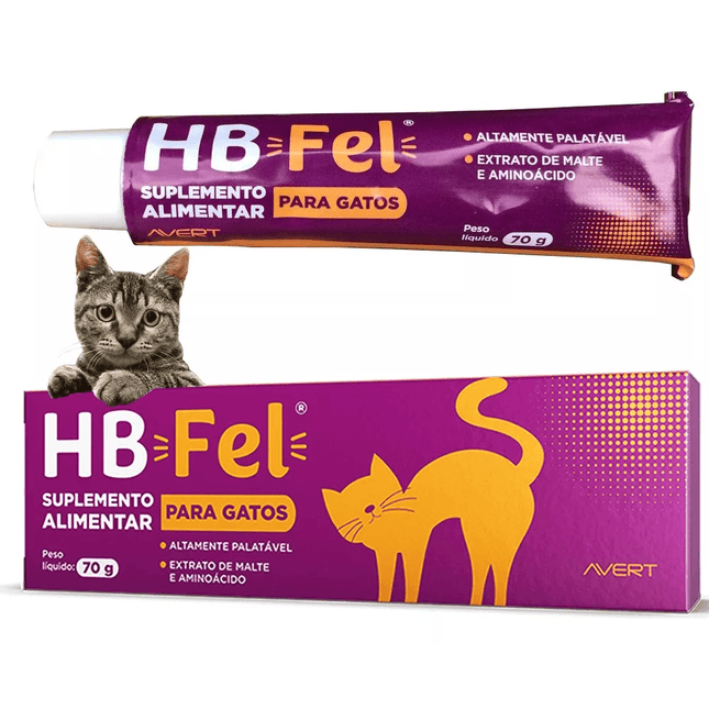 HB Fel® Pasta 70 g – Suplemento Alimentar para Gatos