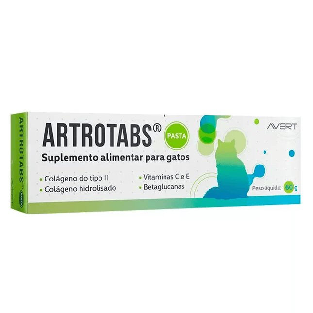 ARTROTABS® Pasta 60 g – Suplemento Alimentar para Gatos