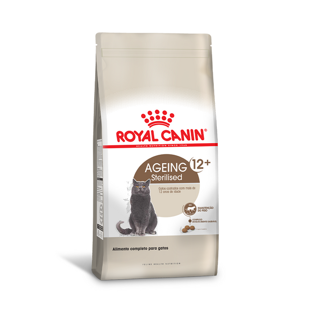 Royal Canin Sterilised 12+ – Ração para Gatos Castrados Sênior