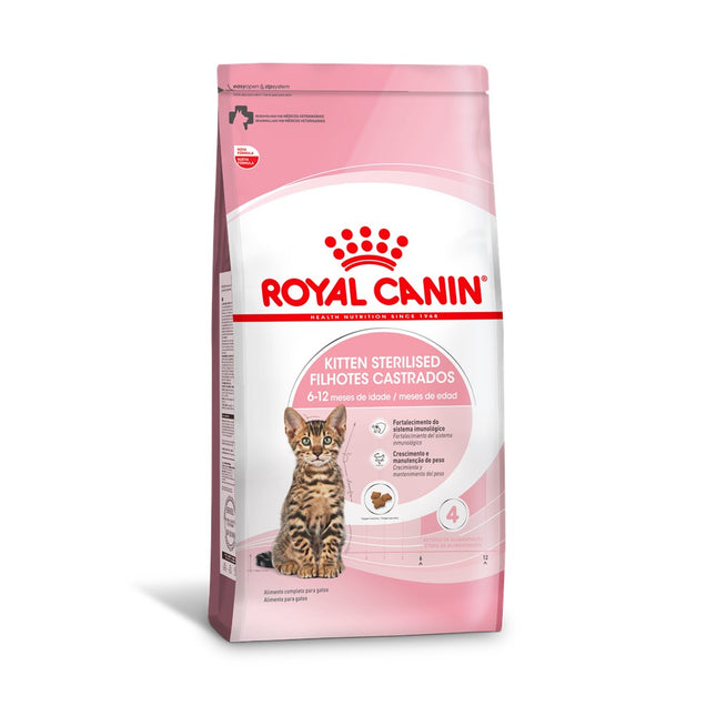 Royal Canin Kitten Sterilised – Ração Completa para Gatos Filhotes Castrados