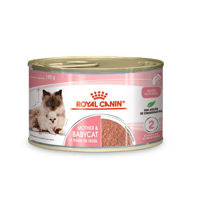 Royal Canin Mother & Babycat Instinctive 195 g – Ração Úmida para Gatas Gestantes/Lactantes e Gatinhos Filhotes