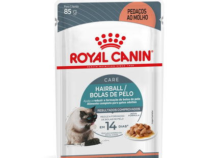 Royal Canin Hairball Care Wet 85 g – Ração Úmida para Gatos Adultos (Eliminação de Bolas de Pelo)