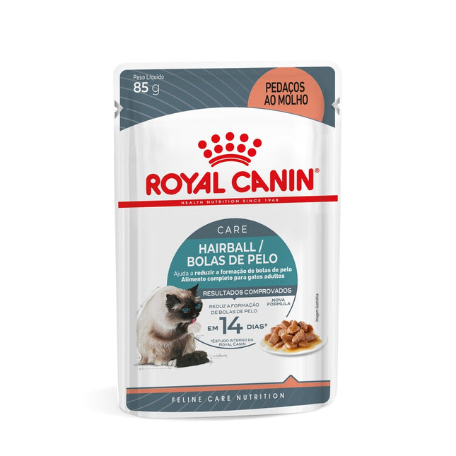 Royal Canin Hairball Care Wet 85 g – Ração Úmida para Gatos Adultos (Eliminação de Bolas de Pelo)
