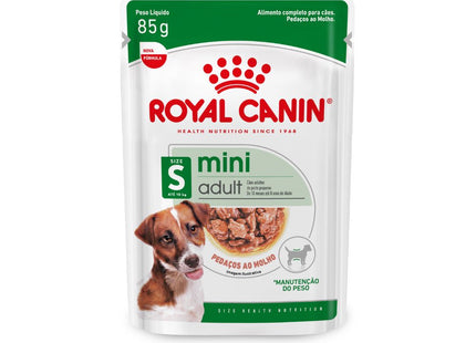 Royal Canin Mini Adult Wet 85 g – Ração Úmida para Cães Adultos de Raças Pequenas