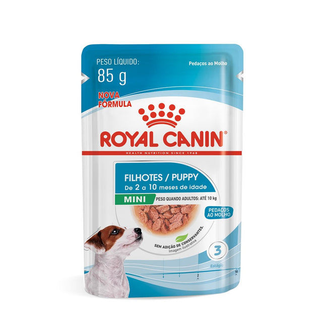 Royal Canin Mini Puppy Wet 85 g – Ração Úmida para Filhotes de Raças Pequenas