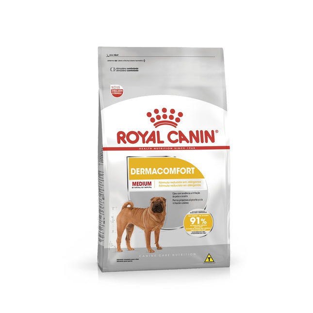 Royal Canin Medium Dermacomfort – Ração para Cães Adultos ou Idosos de Porte Médio