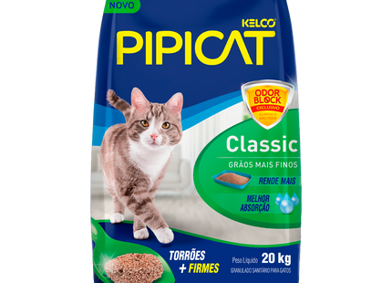 Areia Higiênica Pipicat Classic – 4 kg, 12 kg e 20 kg