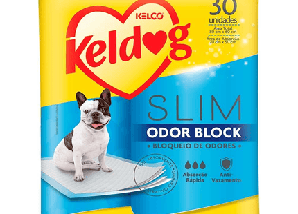 Tapete Higiênico Keldog Slim Ultra Dry Odor Block 80×60 cm – 30 un.
