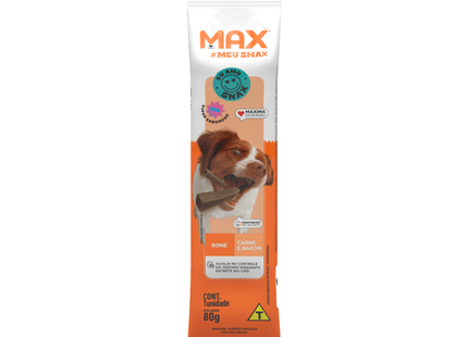 Snack Max Bone – 80 g (Carne e Bacon)