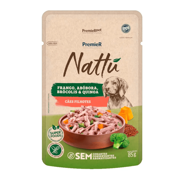 PremieR Nattu Sachê Alimento Úmido para Cães Filhotes 85g