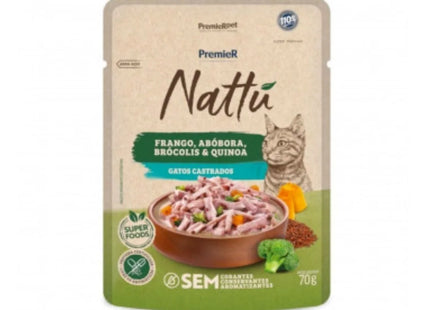 Premier Nattu Gato Castrado – Sachês 70 g