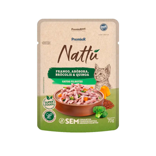 Premier Nattu Gato Filhotes – Sachê 70 g