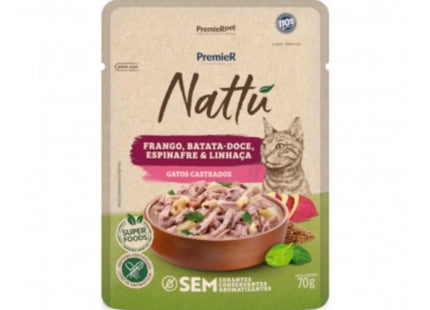 Premier Nattu Gato Castrado – Sachês 70 g