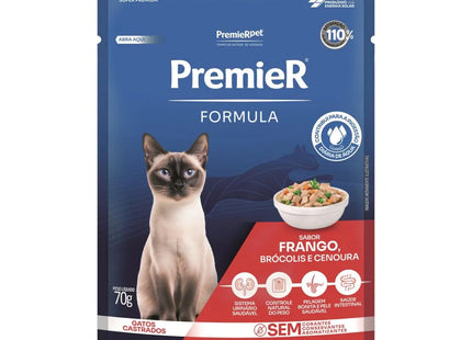 Premier Fórmula Sachê Gato Adulto Castrado 70 g