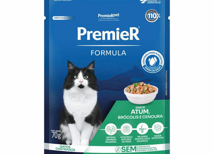 Premier Fórmula Sachê Gato Adulto Castrado 70 g