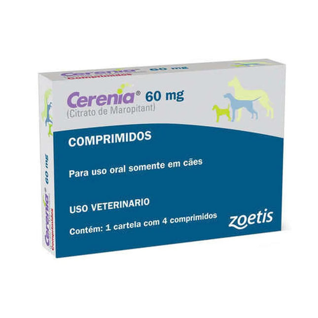 Cerenia 60 mg – Antiemético para Cães – 4 comprimidos