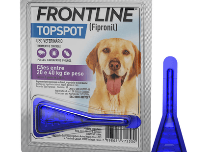 Frontline TopSpot Cães G 20‑40 kg — Antipulgas e Carrapatos