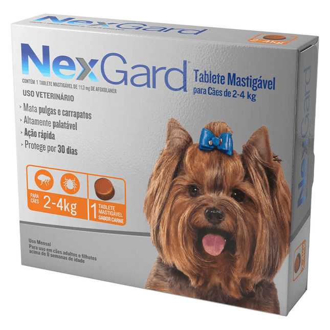 Antiparasitário Externo Nexgard para Cães 2 a 4 kg