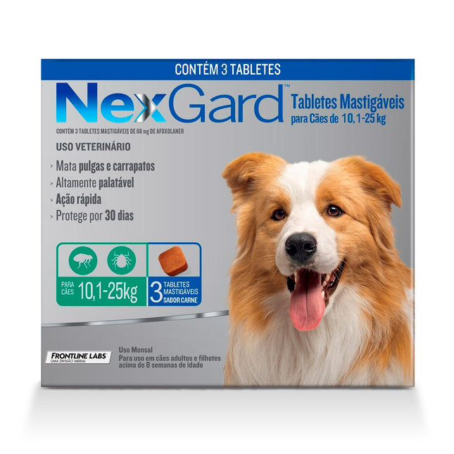 Antiparasitário Externo Nexgard para Cães 10 a 25 kg