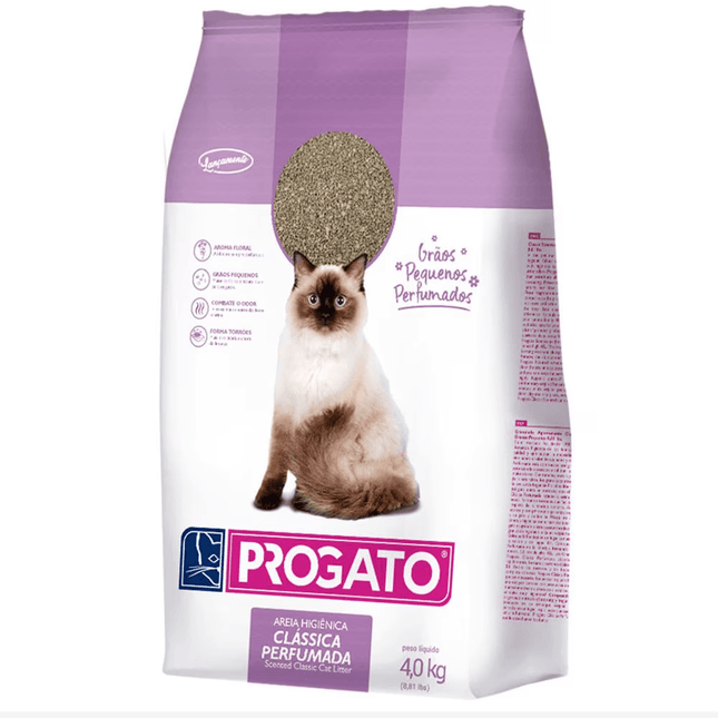 Areia Progato Clássica Perfumada – Grãos Pequenos – 4 kg