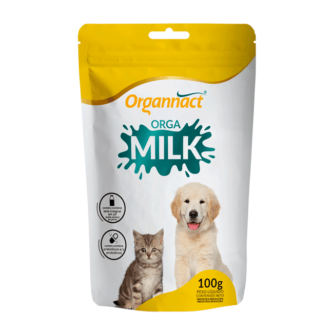 Orga Milk Organnact Substituto do Leite Materno para Filhotes