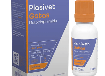 Plasivet Gotas Antiemético para Cães e Gatos 20 mL