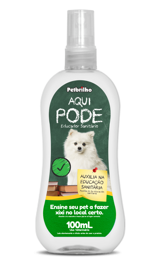 Xixi Sim / Aqui Pode 100 ml – Educador Sanitário Atrativo Petbrilho
