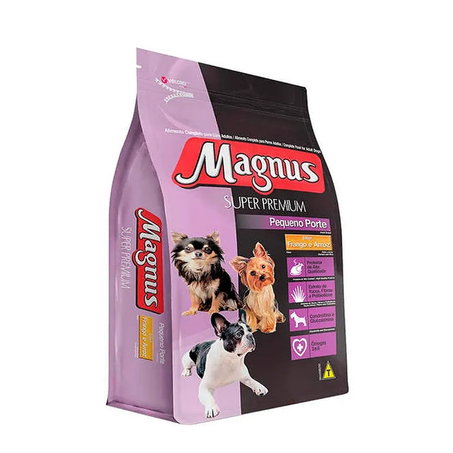 Magnus Super Premium Ração - Cães Adultos Pequeno Porte Frango e Arroz
