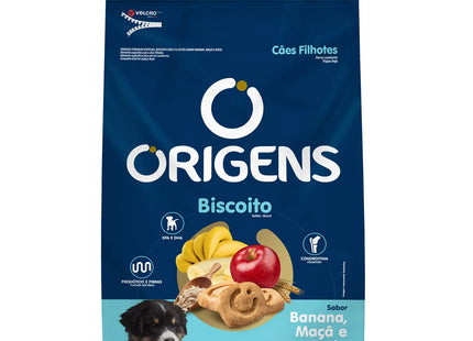 Biscoito Origens Filhote – Sabor Banana, Maçã e Aveia
