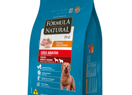 Ração Fórmula Natural Pró Frango e Arroz Integral para Cães Adultos Médio/Grande 15 kg