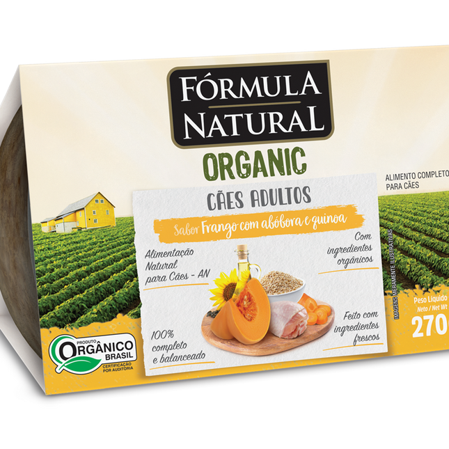 Fórmula Natural Organic Alimento Úmido Cães Adultos 270g