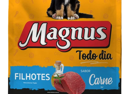 Ração Magnus Premium Todo Dia Cães Filhotes Sabor Carne 3kg
