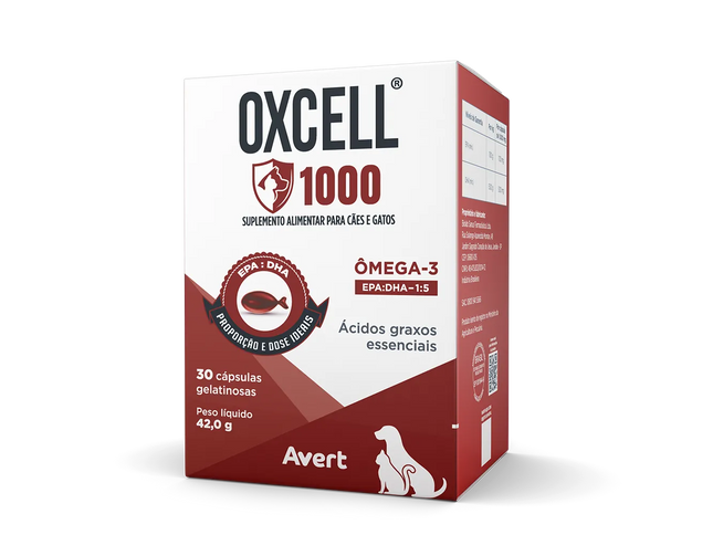 Oxcell 1000 – Suplemento Ômega‑3 (EPA + DHA) – 30 cápsulas