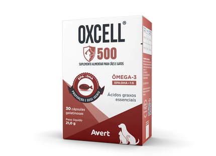 Oxcell 500 – Suplemento Ômega‑3 (EPA + DHA) – 30 cápsulas