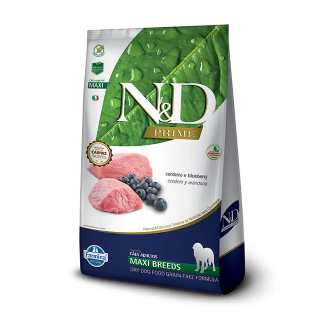 N&D Prime Canine Adult Cordeiro & Blueberry Maxi
