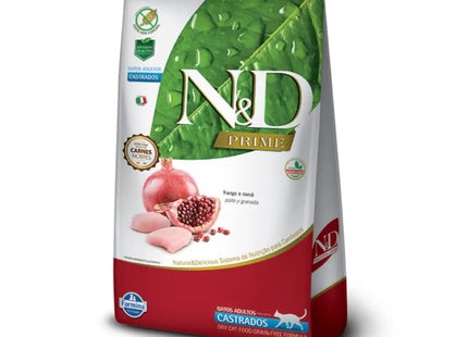Ração N&D Prime Feline Adult Castrado Frango