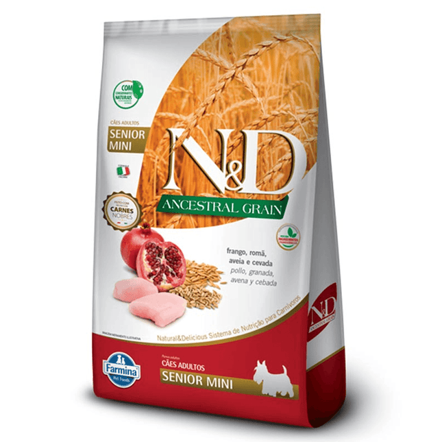N&D Ancestral Canine Frango & Romã Senior Mini