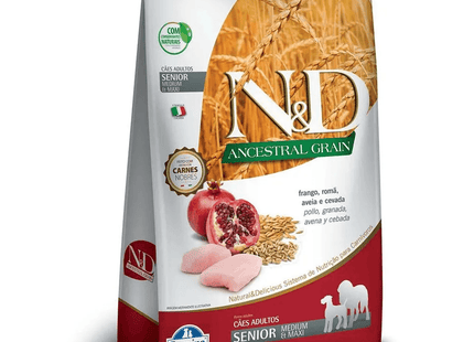 N&D Ancestral Canine Frango & Romã Senior Medium & Maxi