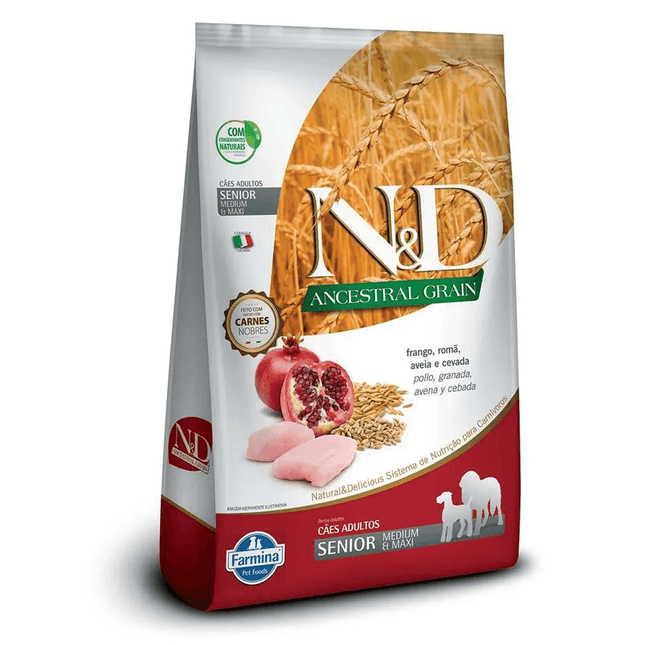 N&D Ancestral Canine Frango & Romã Senior Medium & Maxi