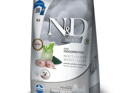 Ração N&D White Canine Adult Mini