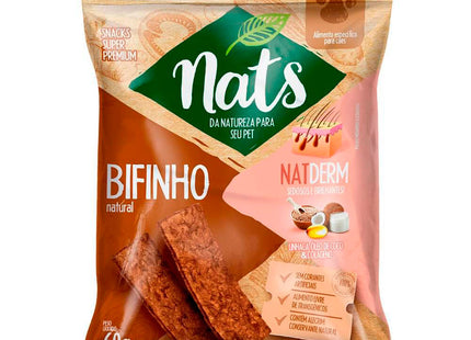 Bifinho Natural Nats NatDerm 60 g – Petisco Funcional para Pele & Pelo