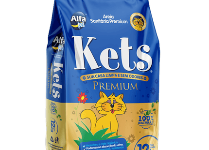 Areia Sanitária Kets Premium – 4 kg e 12 kg