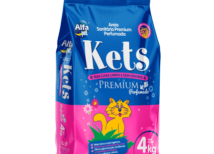 Areia Sanitária Kets Premium Perfumada – 4 kg e 12 kg