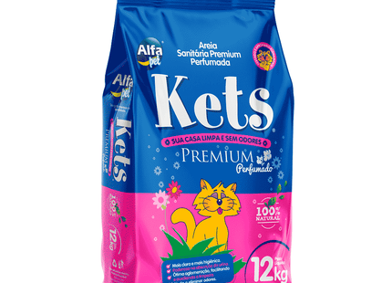 Areia Sanitária Kets Premium Perfumada – 4 kg e 12 kg
