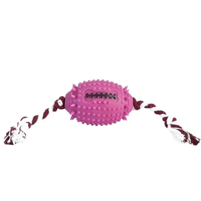 Bola Futebol Americano com Corda – Brinquedo para Cães PetGrows